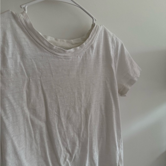 J Crew Girlfriend White Tee Small - Picture 3 of 5